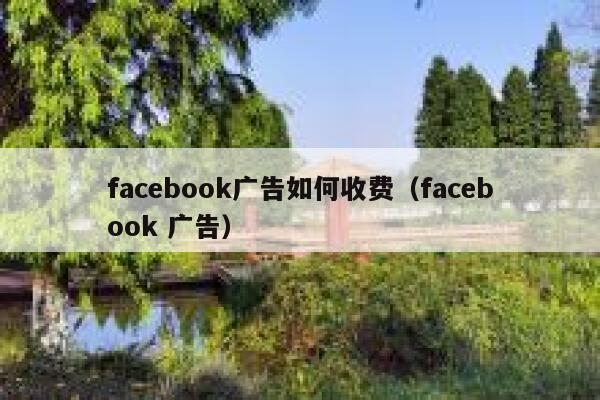 facebook广告如何收费（facebook 广告） 第1张