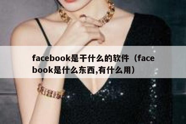 facebook是干什么的软件（facebook是什么东西,有什么用） 第1张