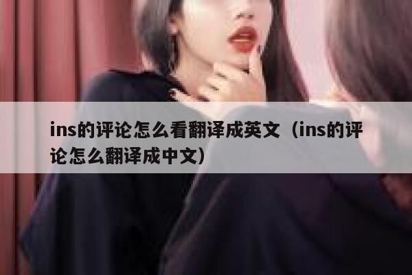 ins的评论怎么看翻译成英文（ins的评论怎么翻译成中文） 第1张