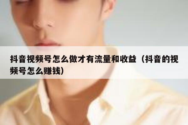 抖音视频号怎么做才有流量和收益（抖音的视频号怎么赚钱） 第1张