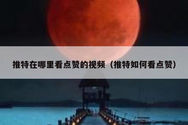 推特在哪里看点赞的视频（推特如何看点赞） 第1张