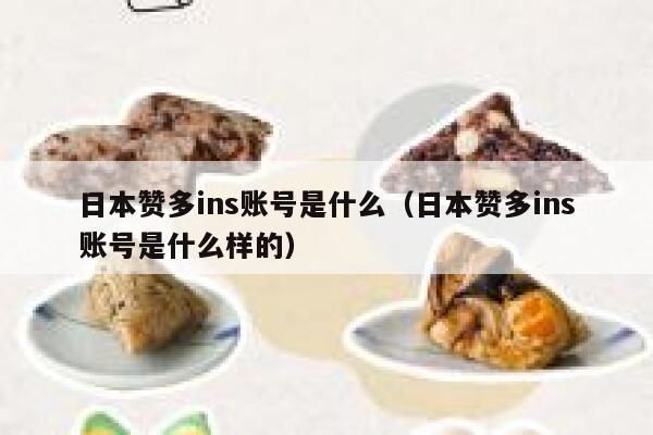 日本赞多ins账号是什么（日本赞多ins账号是什么样的） 第1张