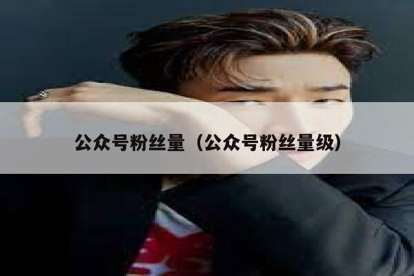 公众号粉丝量（公众号粉丝量级） 第1张