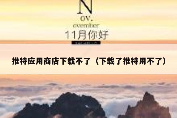 推特应用商店下载不了（下载了推特用不了） 第1张