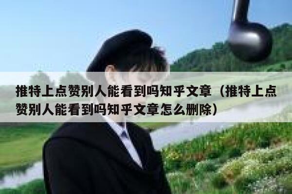 推特上点赞别人能看到吗知乎文章（推特上点赞别人能看到吗知乎文章怎么删除） 第1张