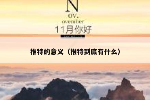 推特的意义（推特到底有什么） 第1张