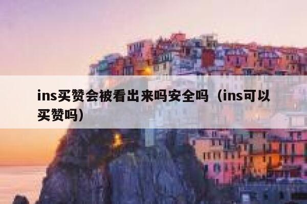 ins买赞会被看出来吗安全吗（ins可以买赞吗） 第1张