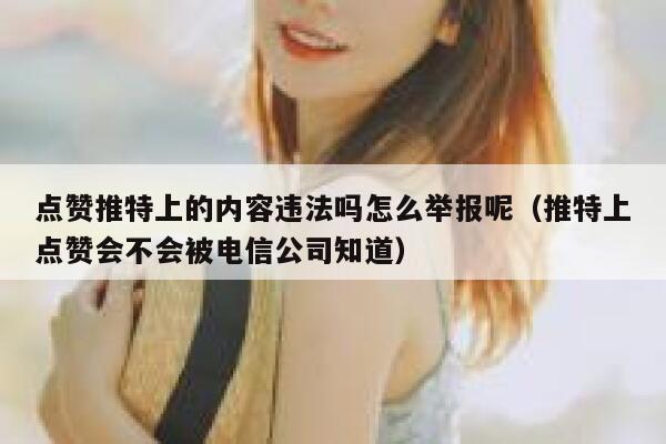 点赞推特上的内容违法吗怎么举报呢（推特上点赞会不会被电信公司知道） 第1张