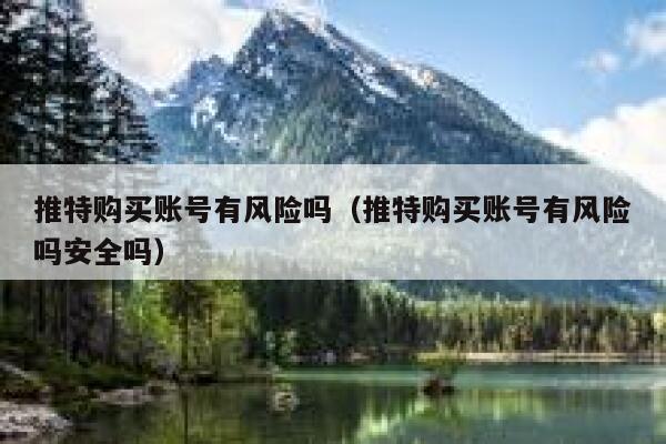 推特购买账号有风险吗（推特购买账号有风险吗安全吗） 第1张