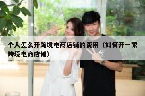 个人怎么开跨境电商店铺的费用（如何开一家跨境电商店铺） 第1张