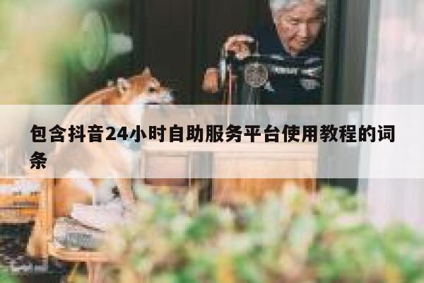 包含抖音24小时自助服务平台使用教程的词条 第1张