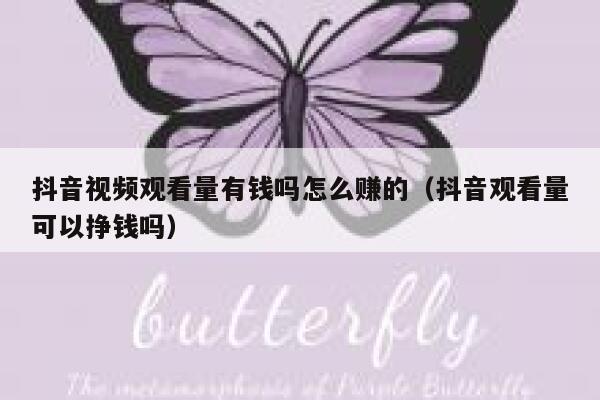 抖音视频观看量有钱吗怎么赚的（抖音观看量可以挣钱吗） 第1张