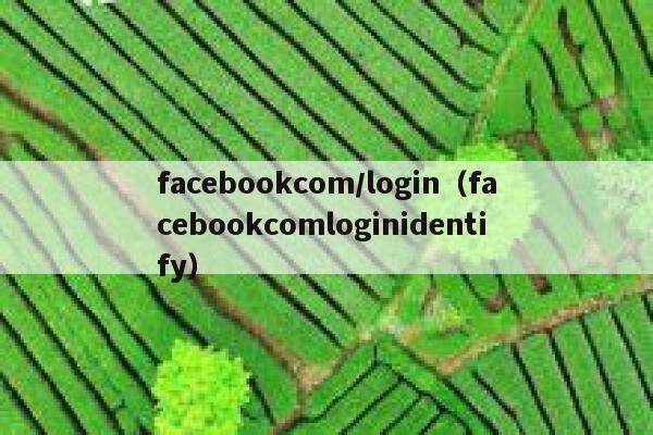 facebookcom/login（facebookcomloginidentify） 第1张
