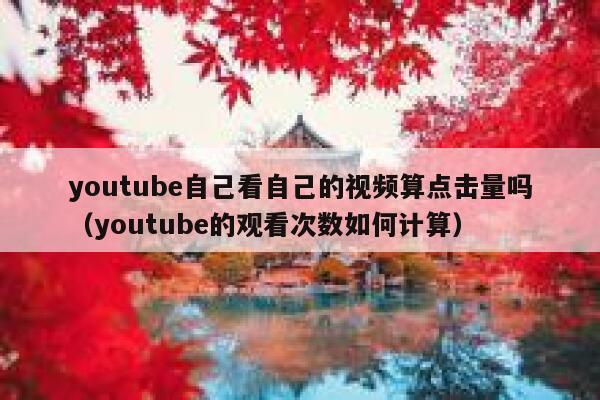 youtube自己看自己的视频算点击量吗（youtube的观看次数如何计算） 第1张