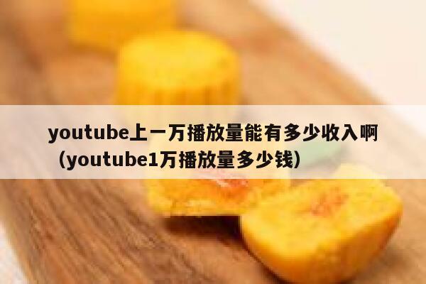 youtube上一万播放量能有多少收入啊（youtube1万播放量多少钱） 第1张