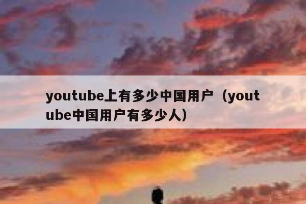 youtube上有多少中国用户（youtube中国用户有多少人） 第1张