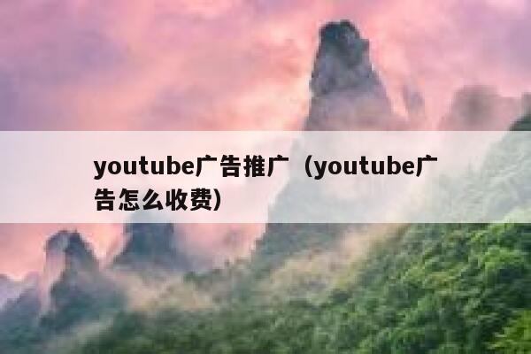 youtube广告推广（youtube广告怎么收费） 第1张