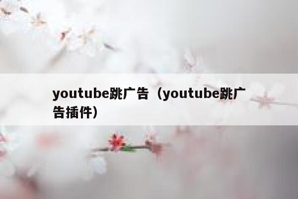 youtube跳广告（youtube跳广告插件） 第1张