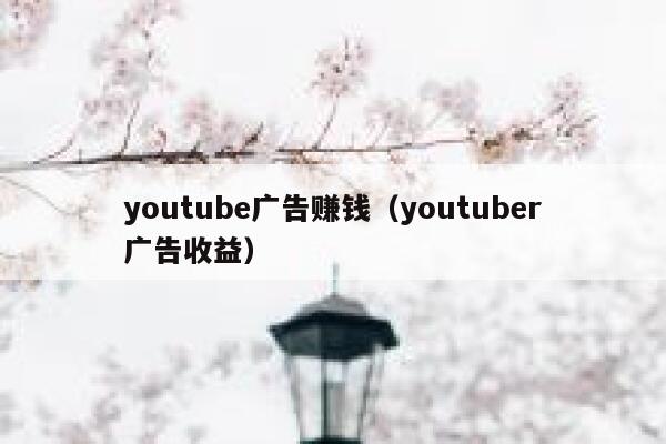 youtube广告赚钱（youtuber广告收益） 第1张