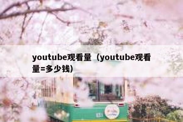 youtube观看量（youtube观看量=多少钱） 第1张