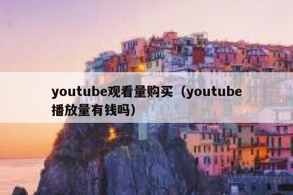 youtube观看量购买（youtube播放量有钱吗） 第1张