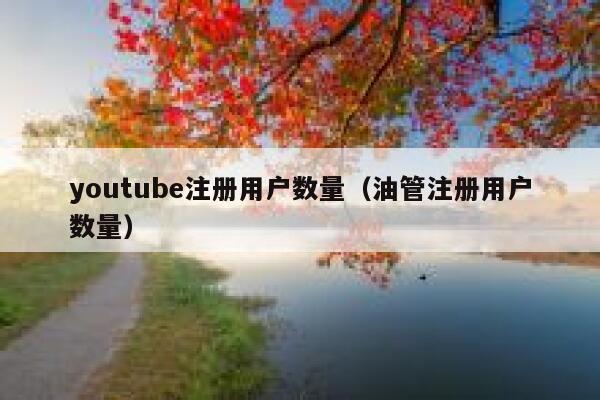 youtube注册用户数量（油管注册用户数量） 第1张