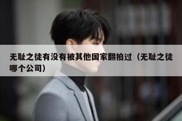 无耻之徒有没有被其他国家翻拍过（无耻之徒哪个公司） 第1张