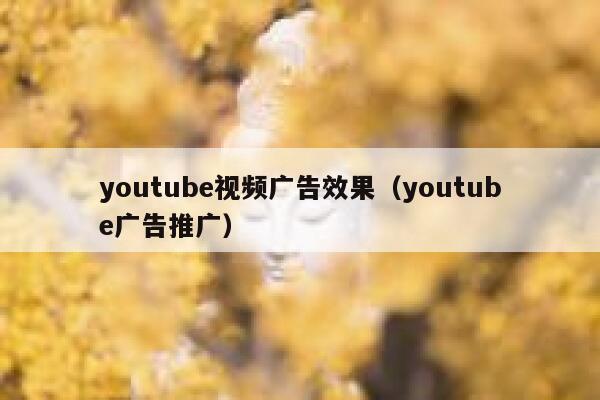 youtube视频广告效果（youtube广告推广） 第1张