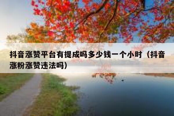 抖音涨赞平台有提成吗多少钱一个小时（抖音涨粉涨赞违法吗） 第1张