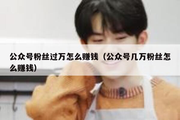 公众号粉丝过万怎么赚钱（公众号几万粉丝怎么赚钱） 第1张