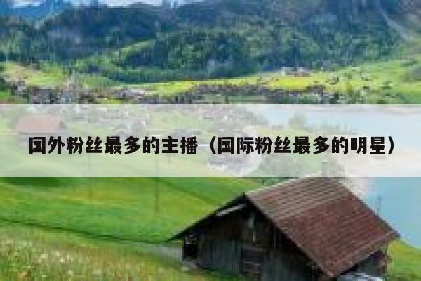 国外粉丝最多的主播（国际粉丝最多的明星） 第1张