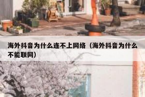 海外抖音为什么连不上网络（海外抖音为什么不能联网） 第1张