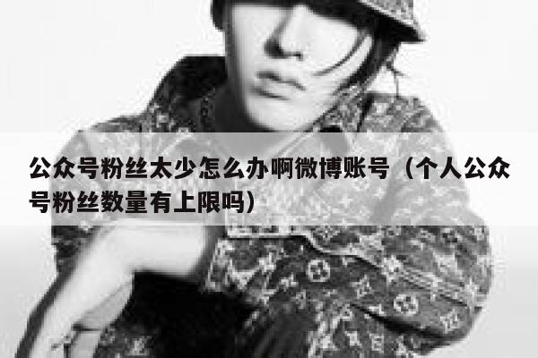 公众号粉丝太少怎么办啊微博账号（个人公众号粉丝数量有上限吗） 第1张