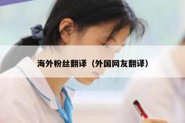 海外粉丝翻译（外国网友翻译） 第1张