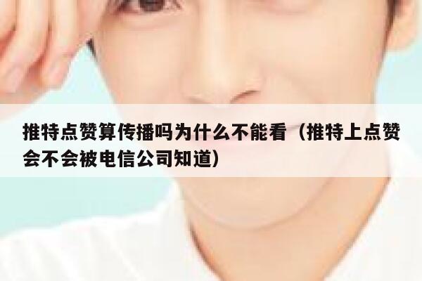 推特点赞算传播吗为什么不能看（推特上点赞会不会被电信公司知道） 第1张