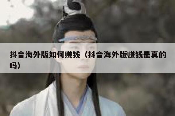 抖音海外版如何赚钱（抖音海外版赚钱是真的吗） 第1张