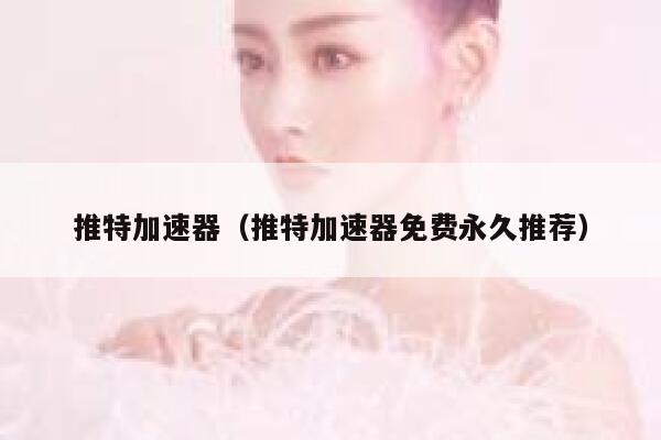 推特加速器（推特加速器免费永久推荐） 第1张