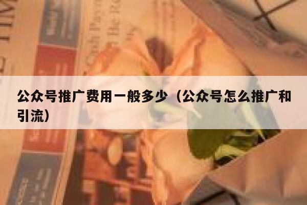 公众号推广费用一般多少（公众号怎么推广和引流） 第1张