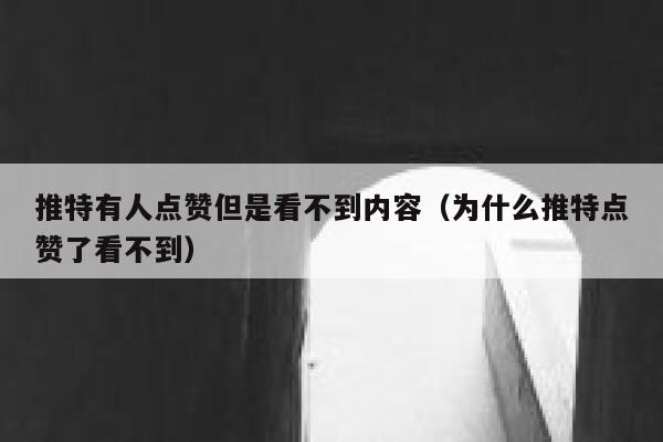 推特有人点赞但是看不到内容（为什么推特点赞了看不到） 第1张