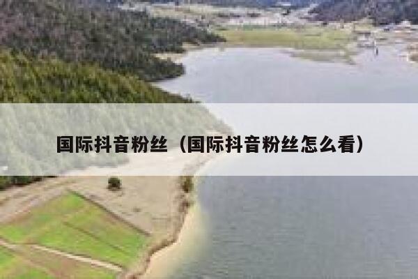 国际抖音粉丝（国际抖音粉丝怎么看） 第1张