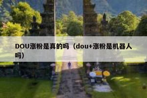DOU涨粉是真的吗（dou+涨粉是机器人吗） 第1张