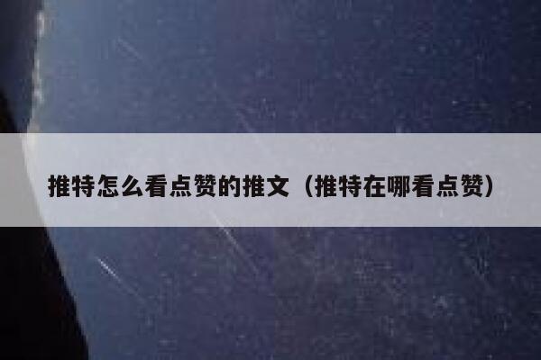 推特怎么看点赞的推文（推特在哪看点赞） 第1张