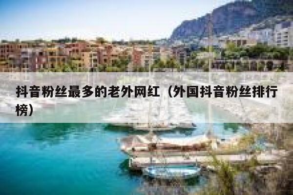 抖音粉丝最多的老外网红（外国抖音粉丝排行榜） 第1张