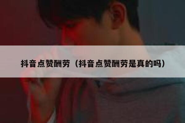 抖音点赞酬劳（抖音点赞酬劳是真的吗） 第1张
