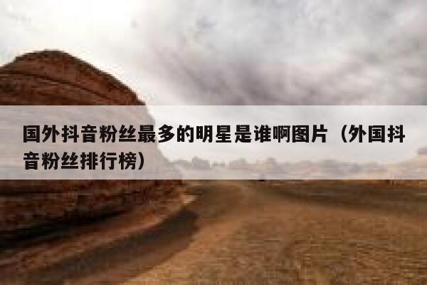 国外抖音粉丝最多的明星是谁啊图片（外国抖音粉丝排行榜） 第1张