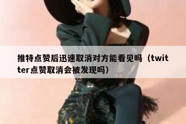 推特点赞后迅速取消对方能看见吗（twitter点赞取消会被发现吗） 第1张