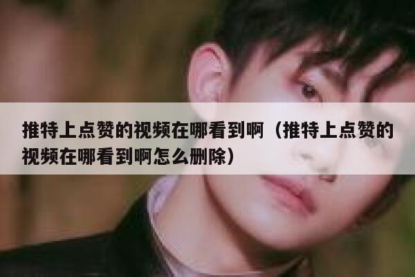 推特上点赞的视频在哪看到啊（推特上点赞的视频在哪看到啊怎么删除） 第1张