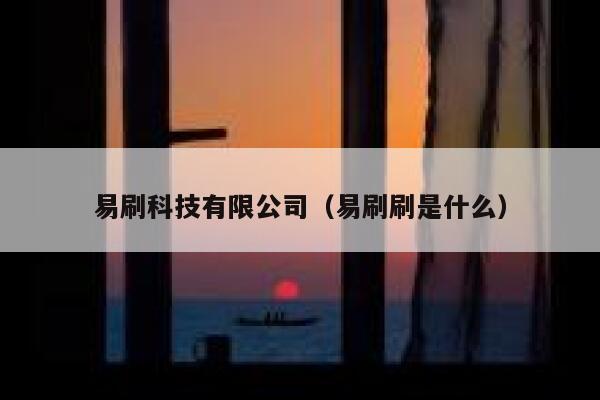 易刷科技有限公司（易刷刷是什么） 第1张