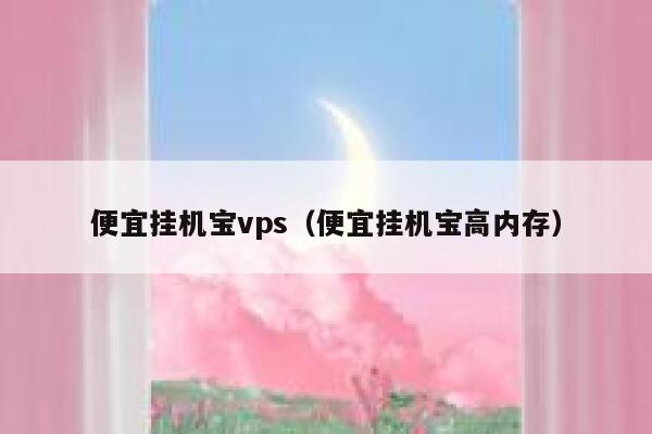 便宜挂机宝vps（便宜挂机宝高内存） 第1张