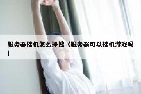 服务器挂机怎么挣钱（服务器可以挂机游戏吗） 第1张